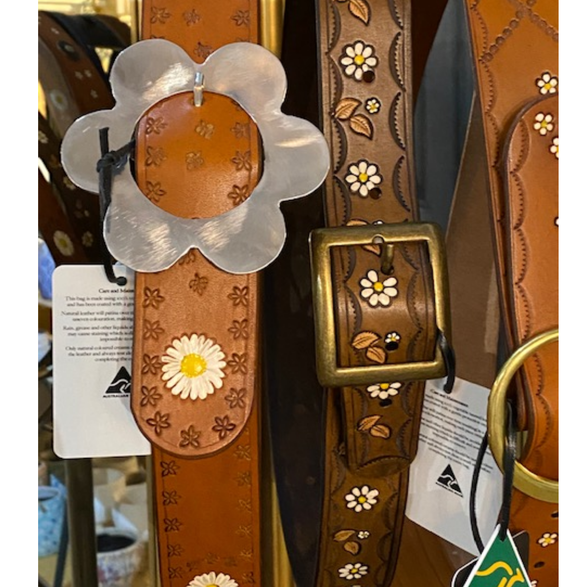 VINTAGE DAISY CHAIN BELT VINTAGE BUCKLE