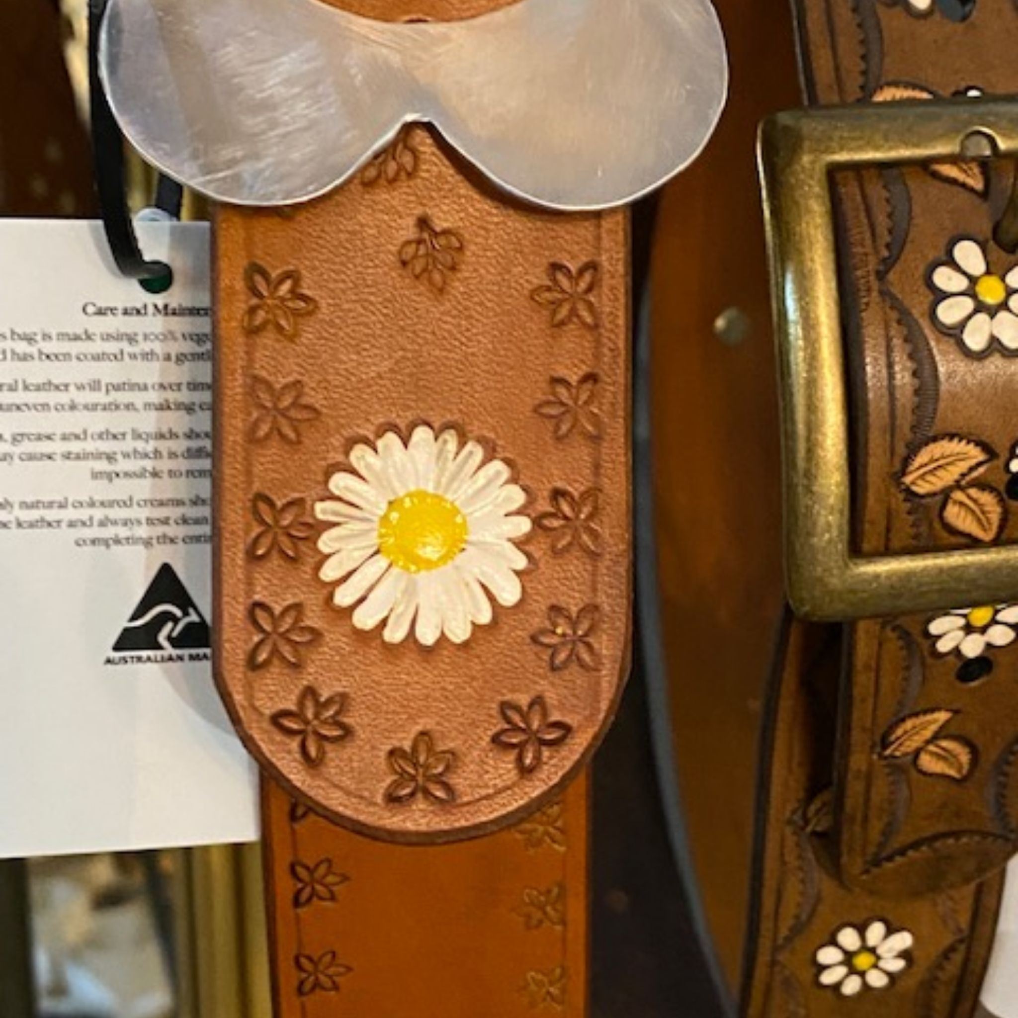 VINTAGE DAISY CHAIN BELT VINTAGE BUCKLE