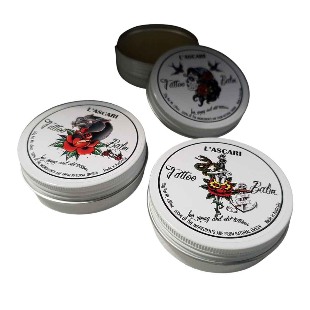 TATTOO BALM - FOR NEW AND OLD TATTOOS L'ASCARI