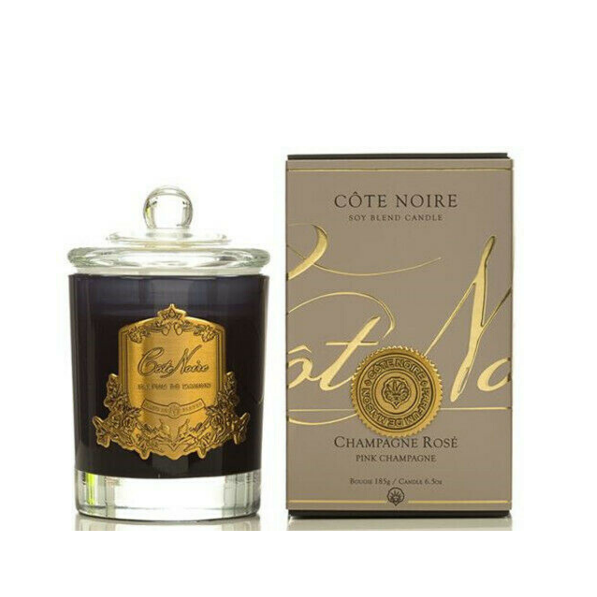 CHAMPAGNE ROSE - PINK CHAMPAGNE CANDLE - COTE NOIRE