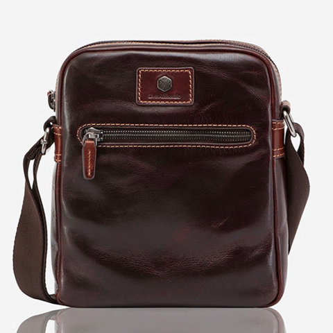 JEKYLL & HIDE CROSSBODY ORGANISER BAG 2- OXFORD TOBACCO