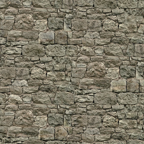 CASTLE STONE 393171 WALLPAPER - GREY SILVER BROWN