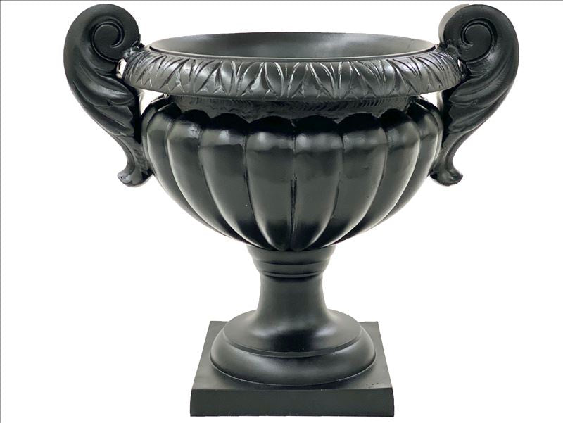 URN GRECIAN STYLE ALUMINIUM BLACK