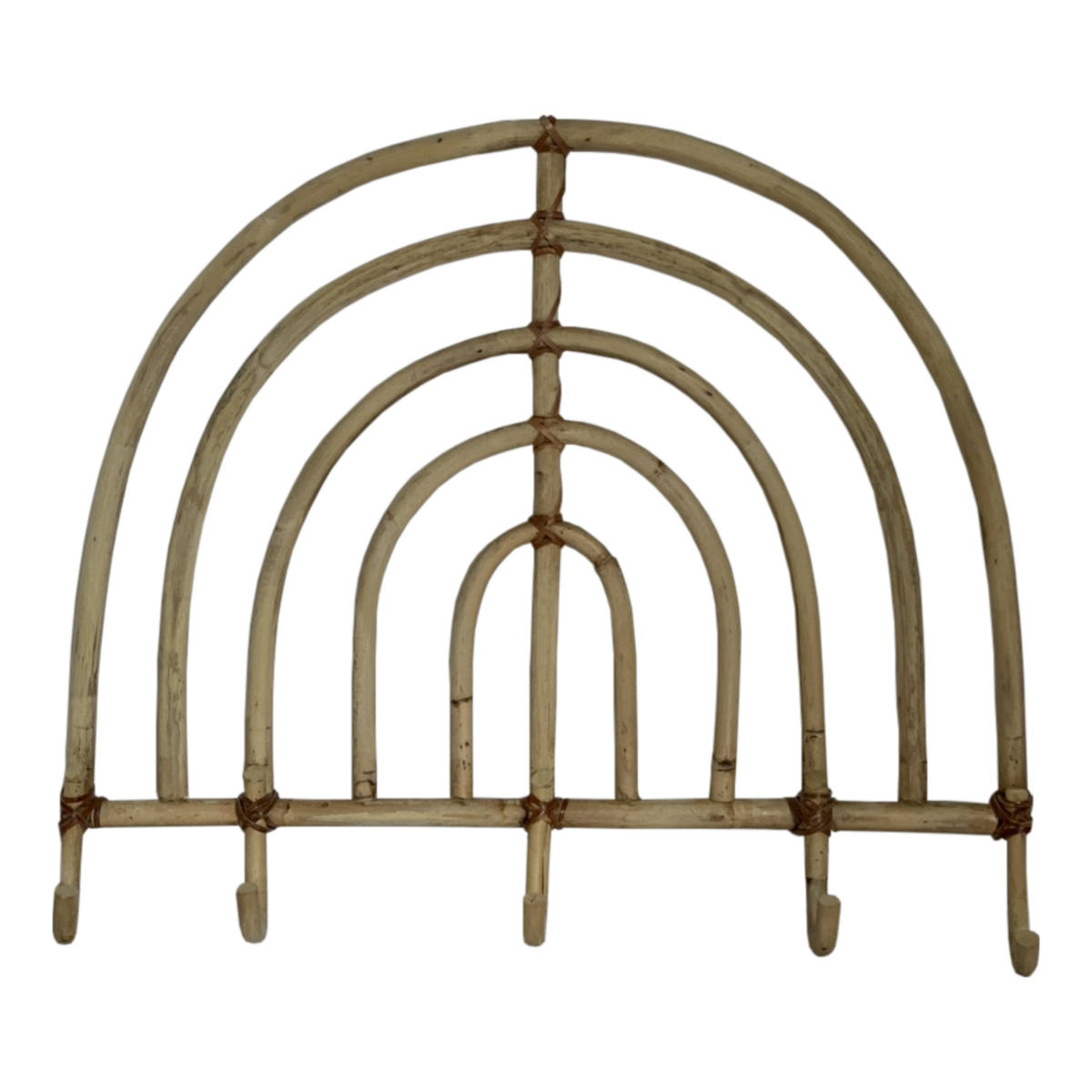 HANDMADE RATTAN ARCHES WALL HOOKS