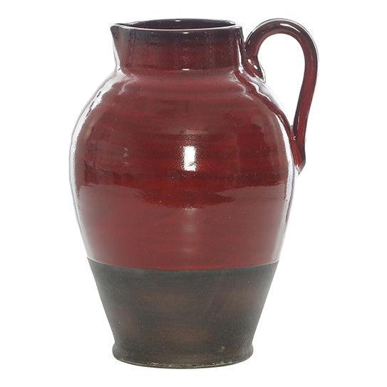 Trieste Terracotta Ox Blood Jug