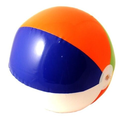 BEACH BALL INFLATABLE 40CM 60'S STYLE UK