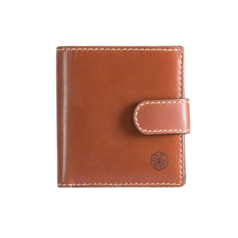 JEKYLL & HIDE TRIFOLD LEATHER WALLET WITH COIN - TEXAS CLAY