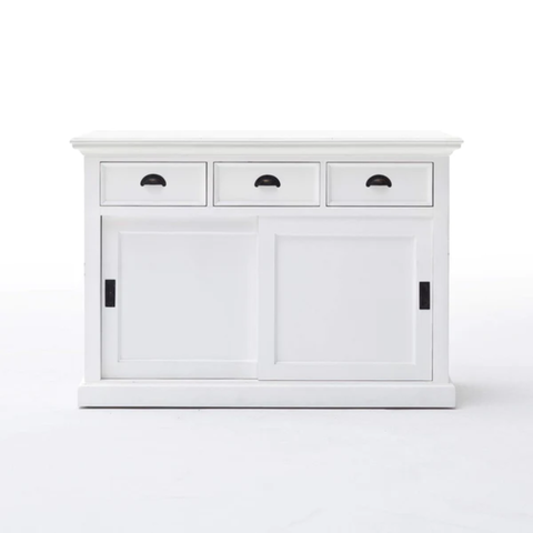 HALIFAX MAHOGANY BUFFET WITH SLIDING DOORS - WHITE*