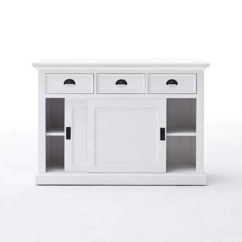 HALIFAX MAHOGANY BUFFET WITH SLIDING DOORS - WHITE*