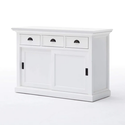 HALIFAX MAHOGANY BUFFET WITH SLIDING DOORS - WHITE*