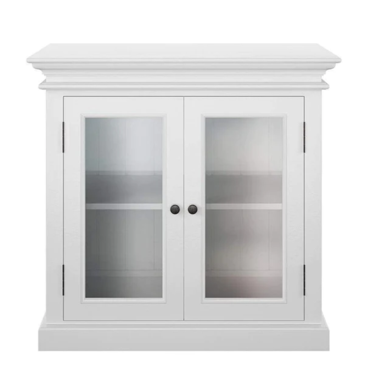 HALIFAX SMALL MAHOGANY 2 GLASS DOOR BUFFET - WHITE