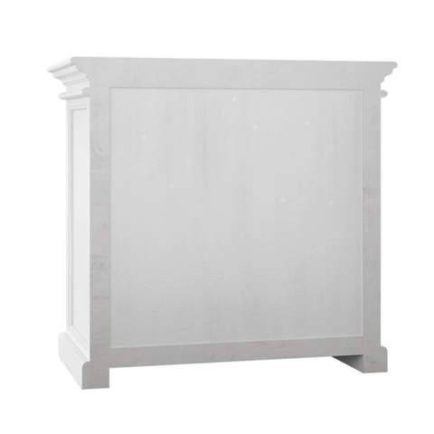 HALIFAX SMALL MAHOGANY 2 GLASS DOOR BUFFET - WHITE