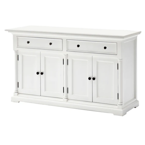 PROVENCE 2 DRAWER MAHOGANY SIDEBOARD - WHITE