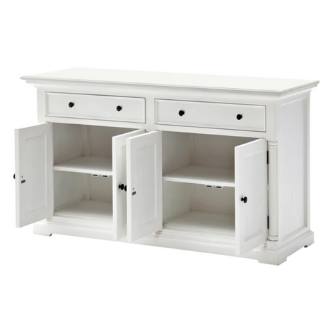 PROVENCE 2 DRAWER MAHOGANY SIDEBOARD - WHITE