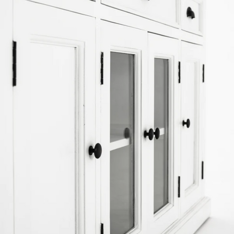 HALIFAX DOOR 3 DRAWER MAHOGANY SIDEBOARD - WHITE