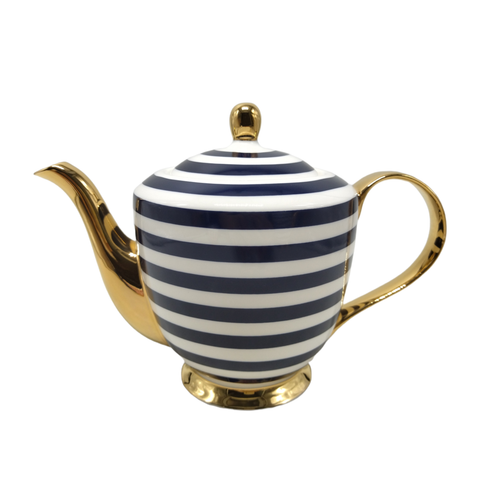 TEAPOT 900ML - NAVY STRIPE