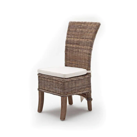 SALSA KUBU RATTAN DINING CHAIR  (SET 2) - NATURAL