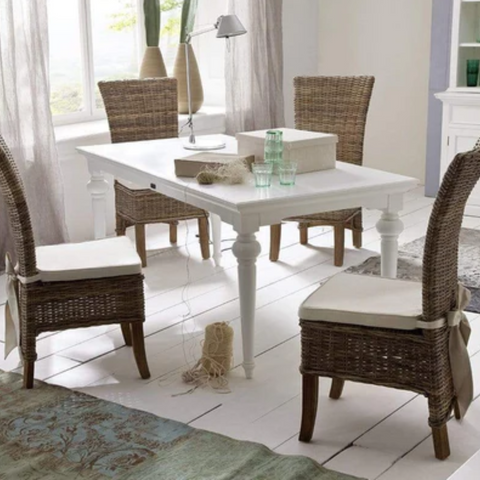 SALSA KUBU RATTAN DINING CHAIR  (SET 2) - NATURAL