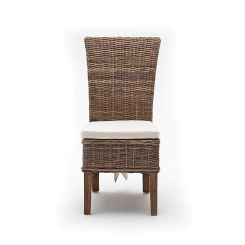 SALSA KUBU RATTAN DINING CHAIR  (SET 2) - NATURAL