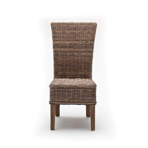 SALSA KUBU RATTAN DINING CHAIR  (SET 2) - NATURAL