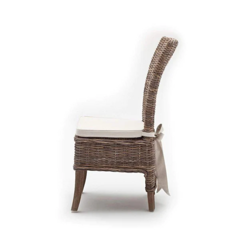 SALSA KUBU RATTAN DINING CHAIR  (SET 2) - NATURAL