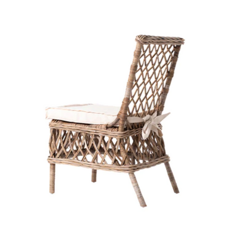 ARISTOCRAT KUBU RATTAN DINING CHAIR (SET 2) - NATURAL*