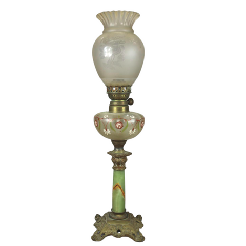 FRENCH ANTIQUE OIL LAMP