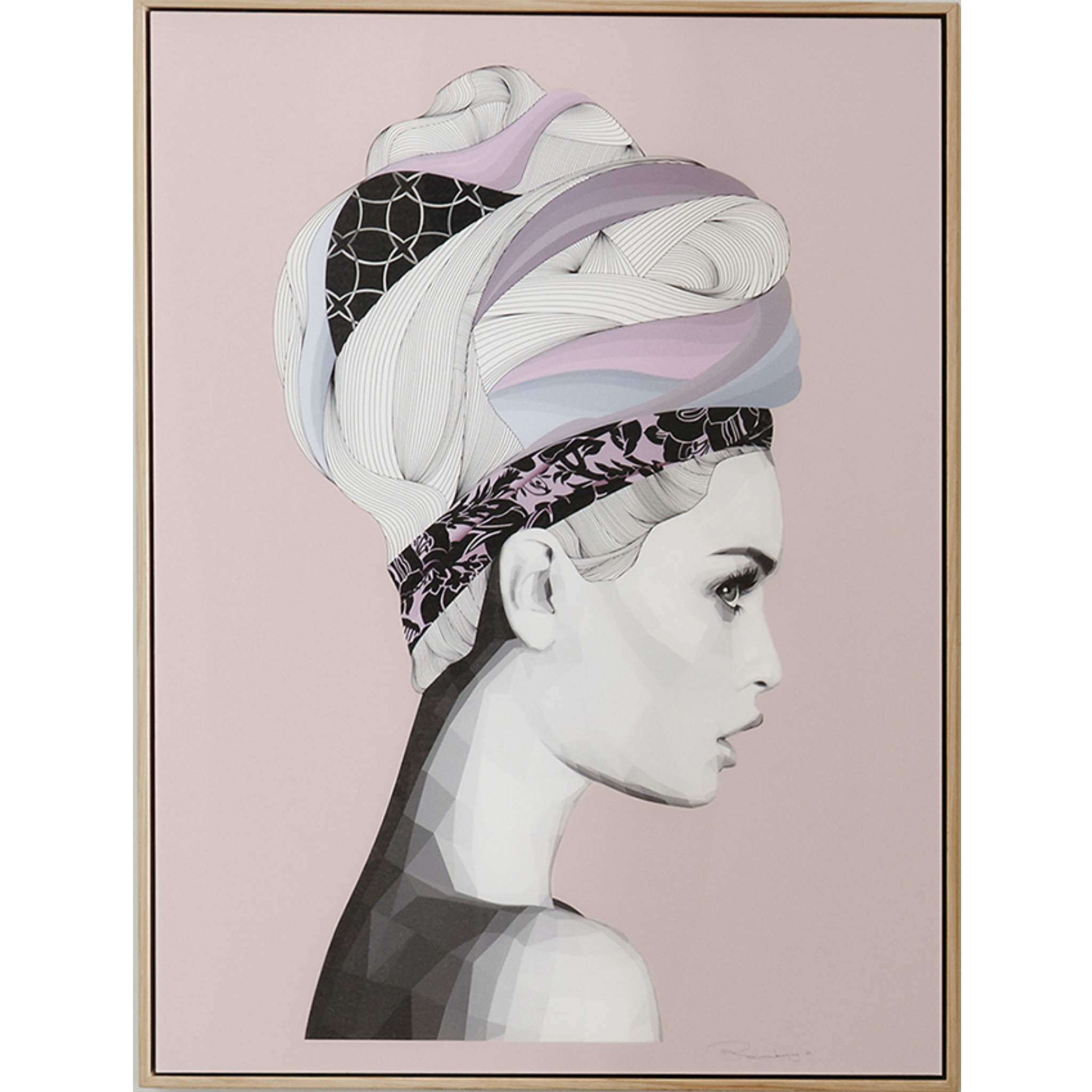 FLORENCE LIMITED EDITION OAK FRAME PRINT - BRENT ROSENBERG