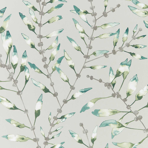 CHACONIA 111634 WALLPAPER - EMERALD / LIME