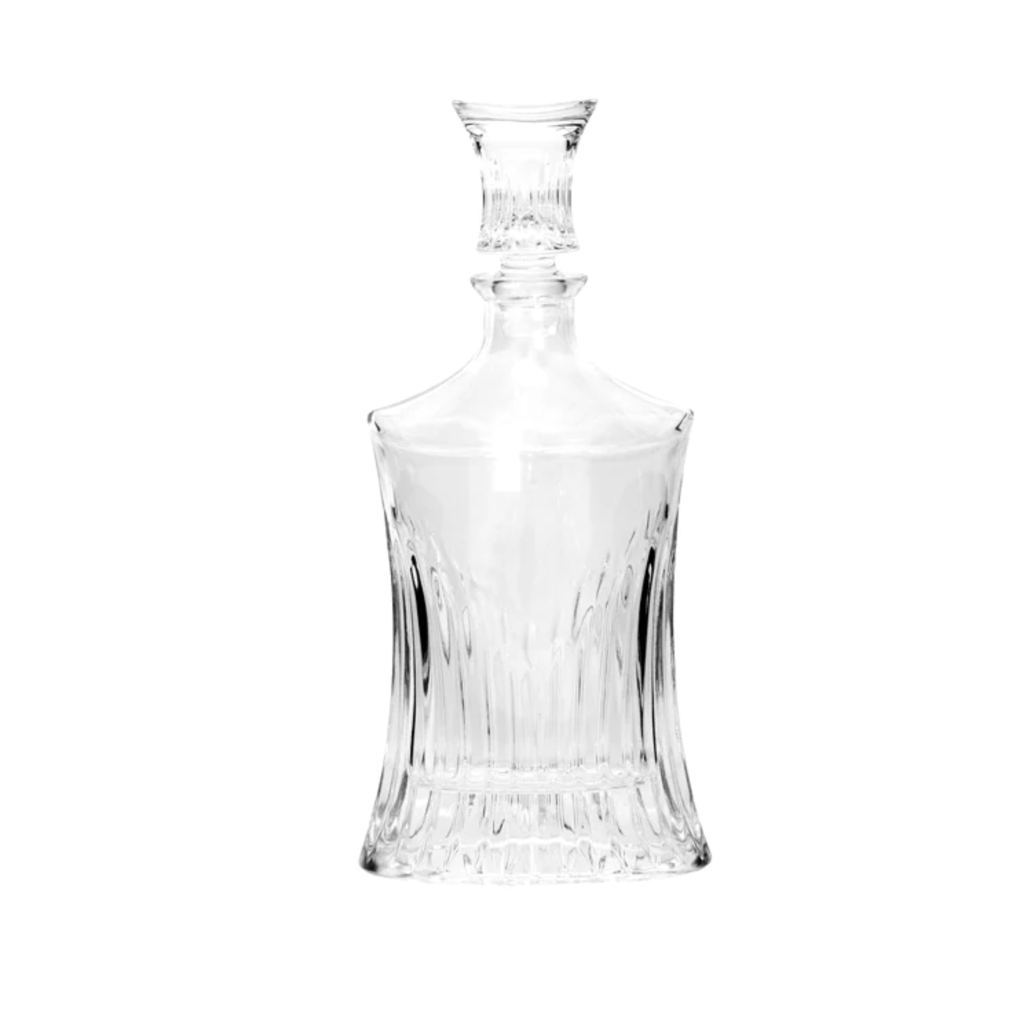 BUCKINGHAM DECANTER - CUT GLASS WAISTED