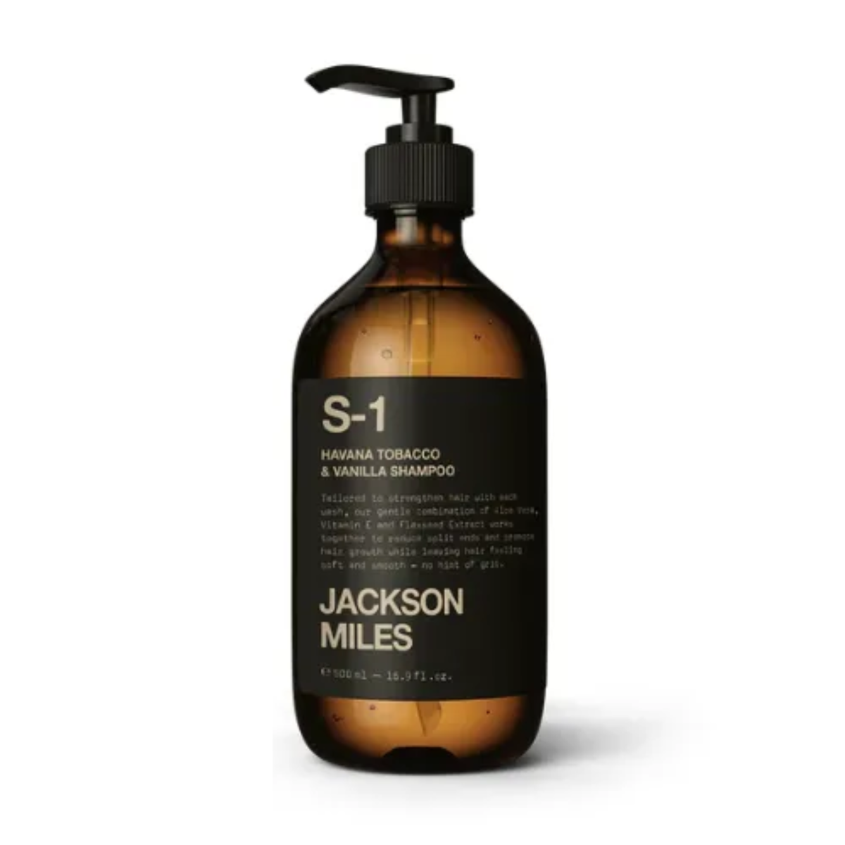 JACKSON MILES MENS SHAMPOO - HAVANA TOBACCO & VANILLA 500ML