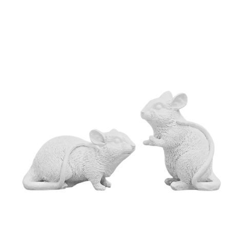 MOUSE TWIN SET - WHITE