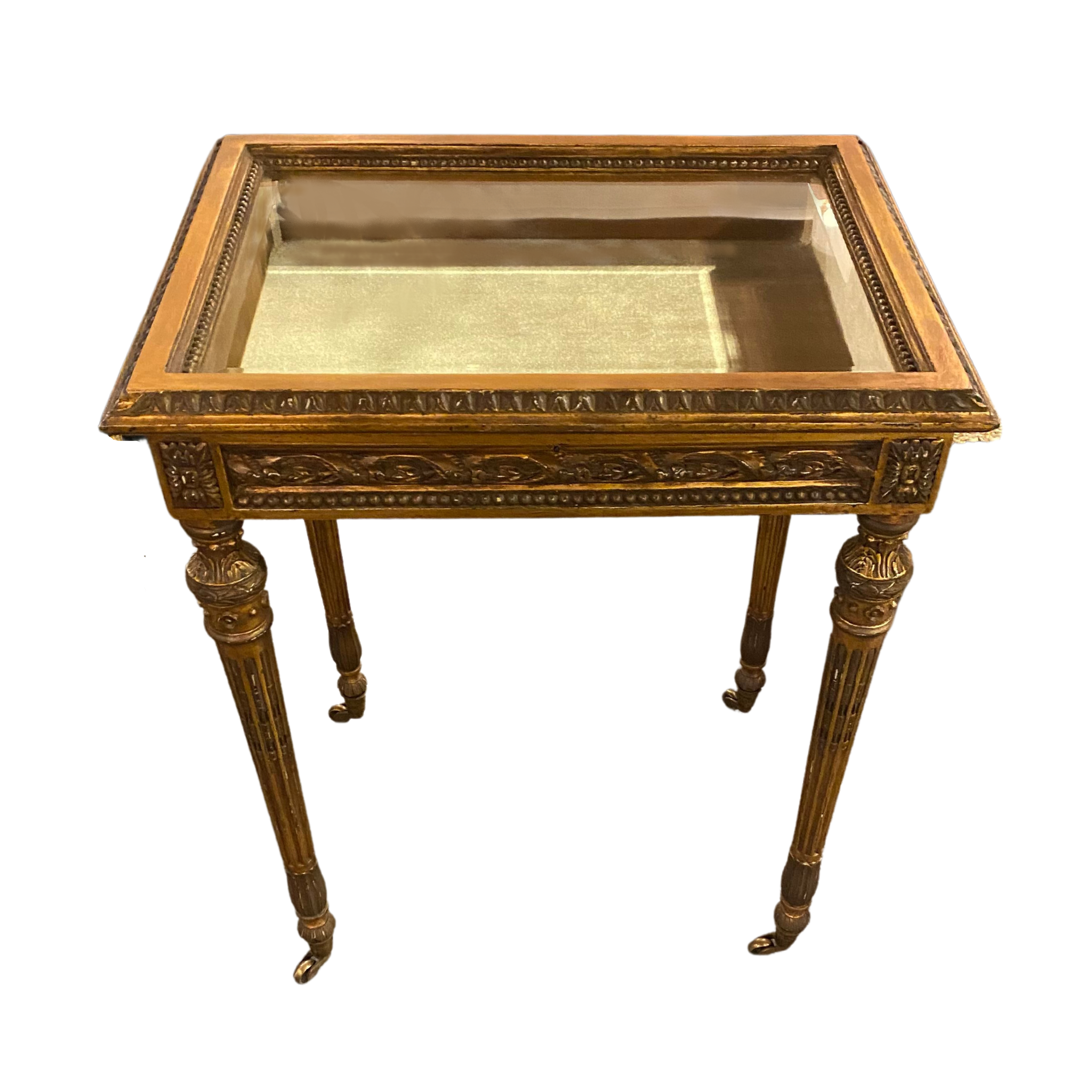 FRENCH STYLE DIRECTOIRE BIJOUTERIE VITRINE TABLE