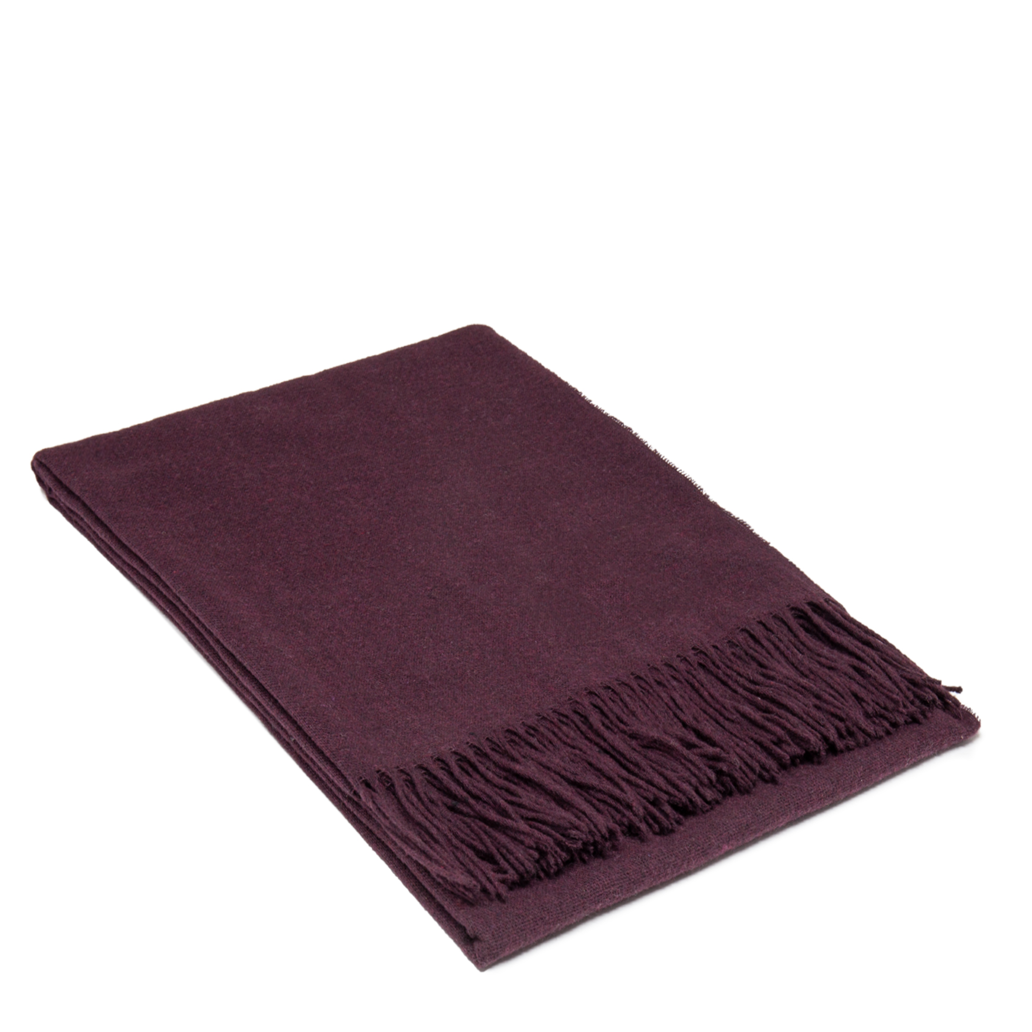 PADDINGTON WOOL THROW - PLUM
