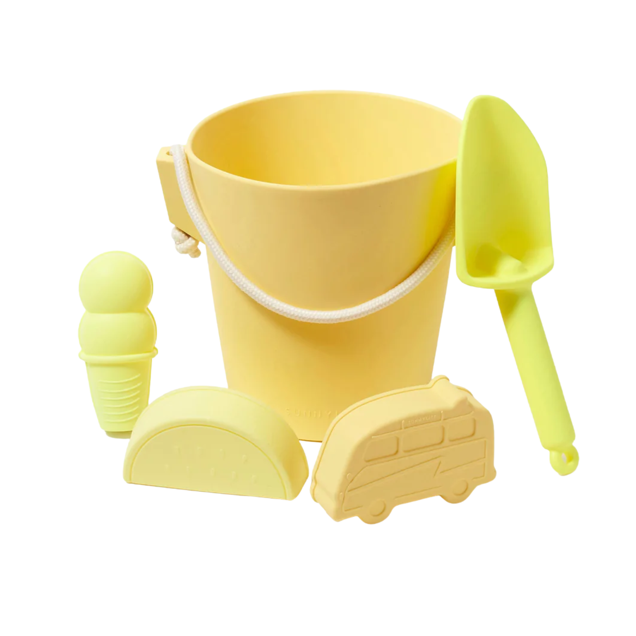 SILICONE BUCKET & SPADE SET - CITRUS