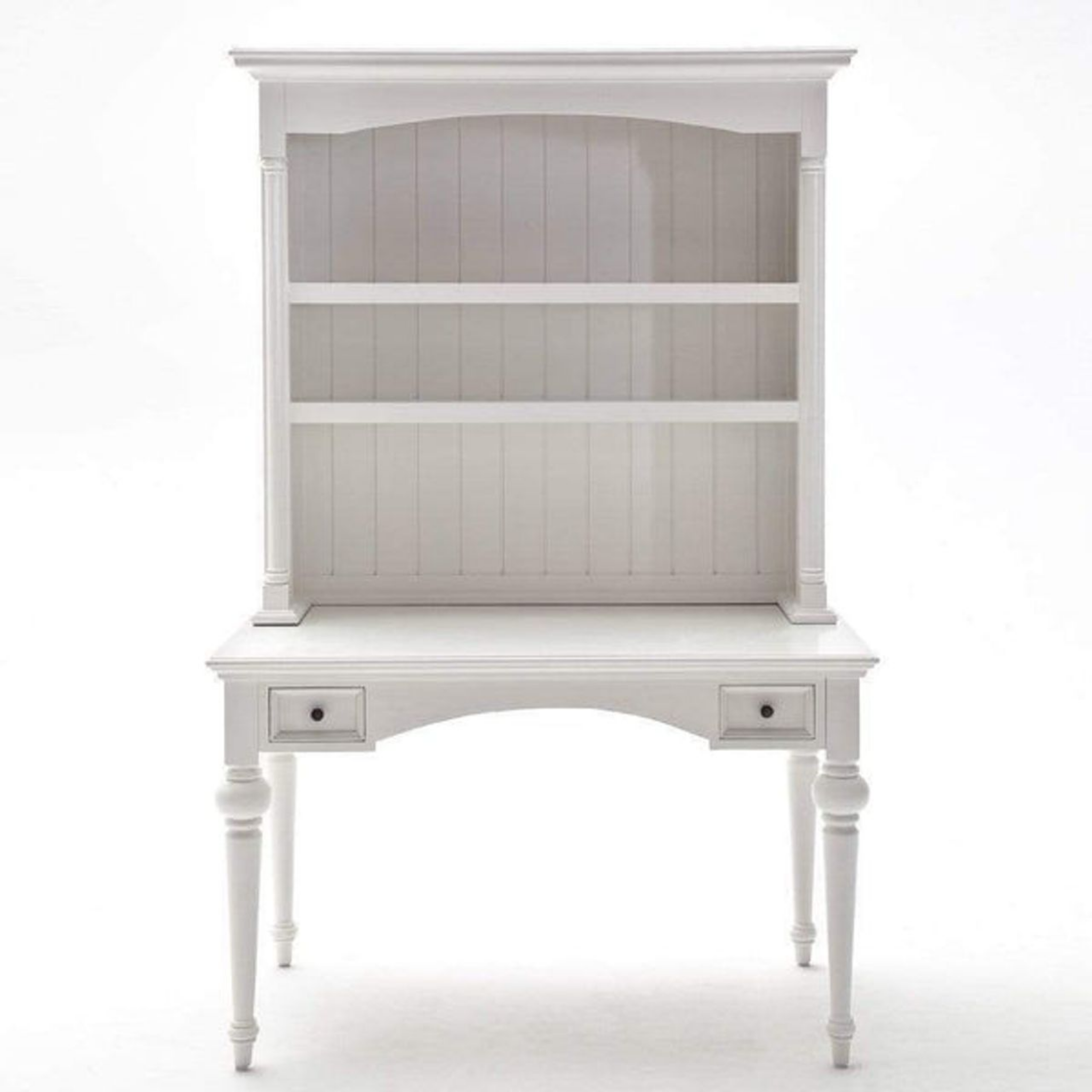 PROVENCE DESK WITH HUTCH - WHITE