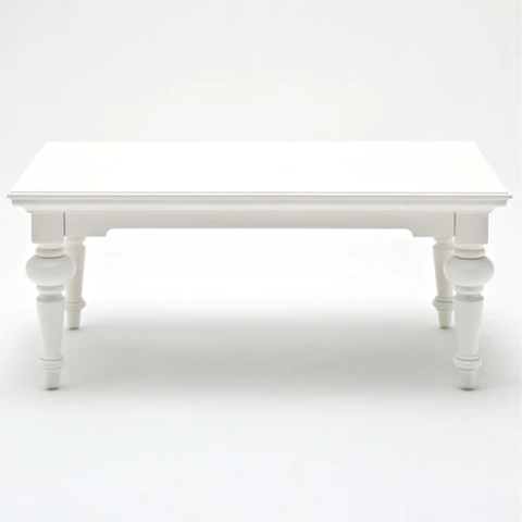 PROVENCE MAHOGANY COFFEE TABLE - WHITE*