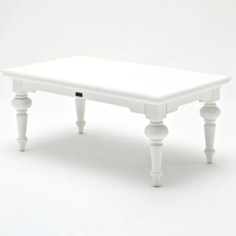 PROVENCE MAHOGANY COFFEE TABLE - WHITE*