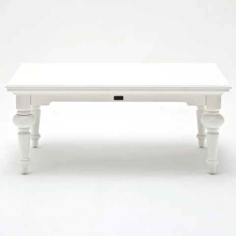 PROVENCE MAHOGANY COFFEE TABLE - WHITE*