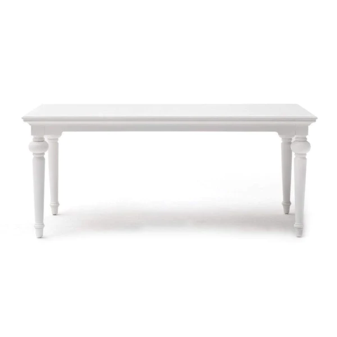 PROVENCE MAHOGANY DINING TABLE 180CM - WHITE*