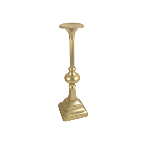 MONSIEUR CAST METAL PILLAR HOLDER GOLD - SMALL