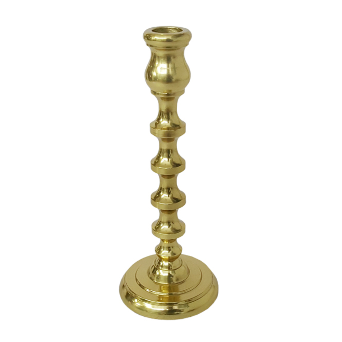 MADAM CAST METAL TAPERHLDR GOLD - LARGE