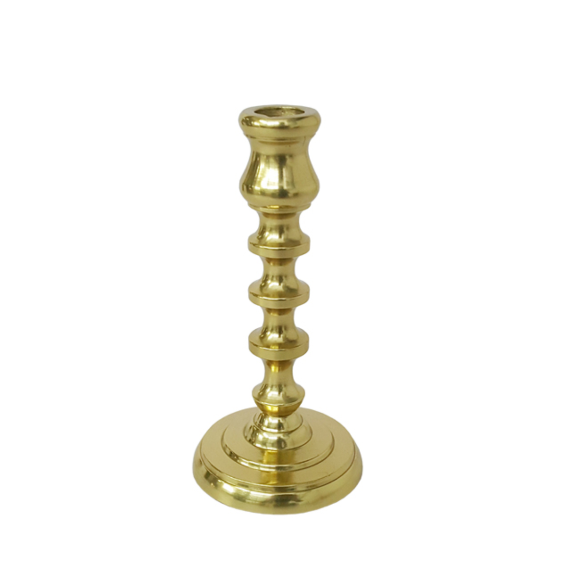 MADAM CAST METAL TAPERHLDR GOLD - SMALL