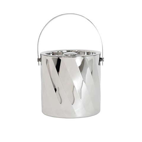 ALUMER S/S DIAGONAL SWIRL ICE BUCKET