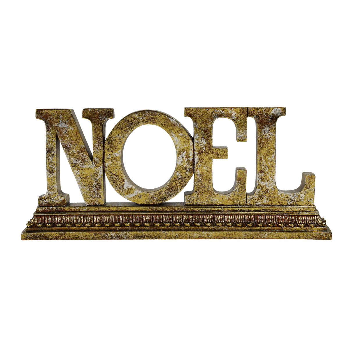 RESIN ANTIQUE GOLD NOEL