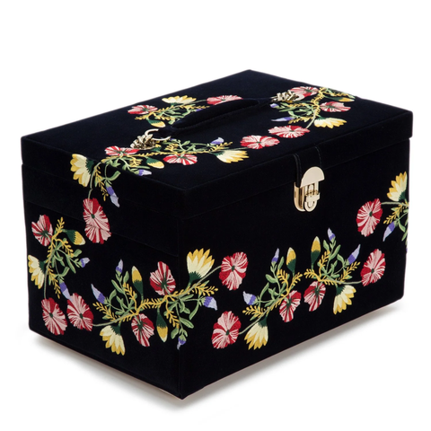 WOLF ZOE LARGE JEWELLERY BOX - INDIGO