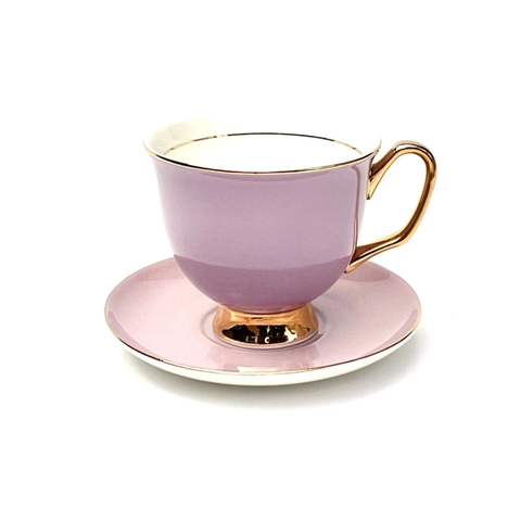 LAVENDER TEACUP AND SAUCER - EXTRA LARGE 375ML