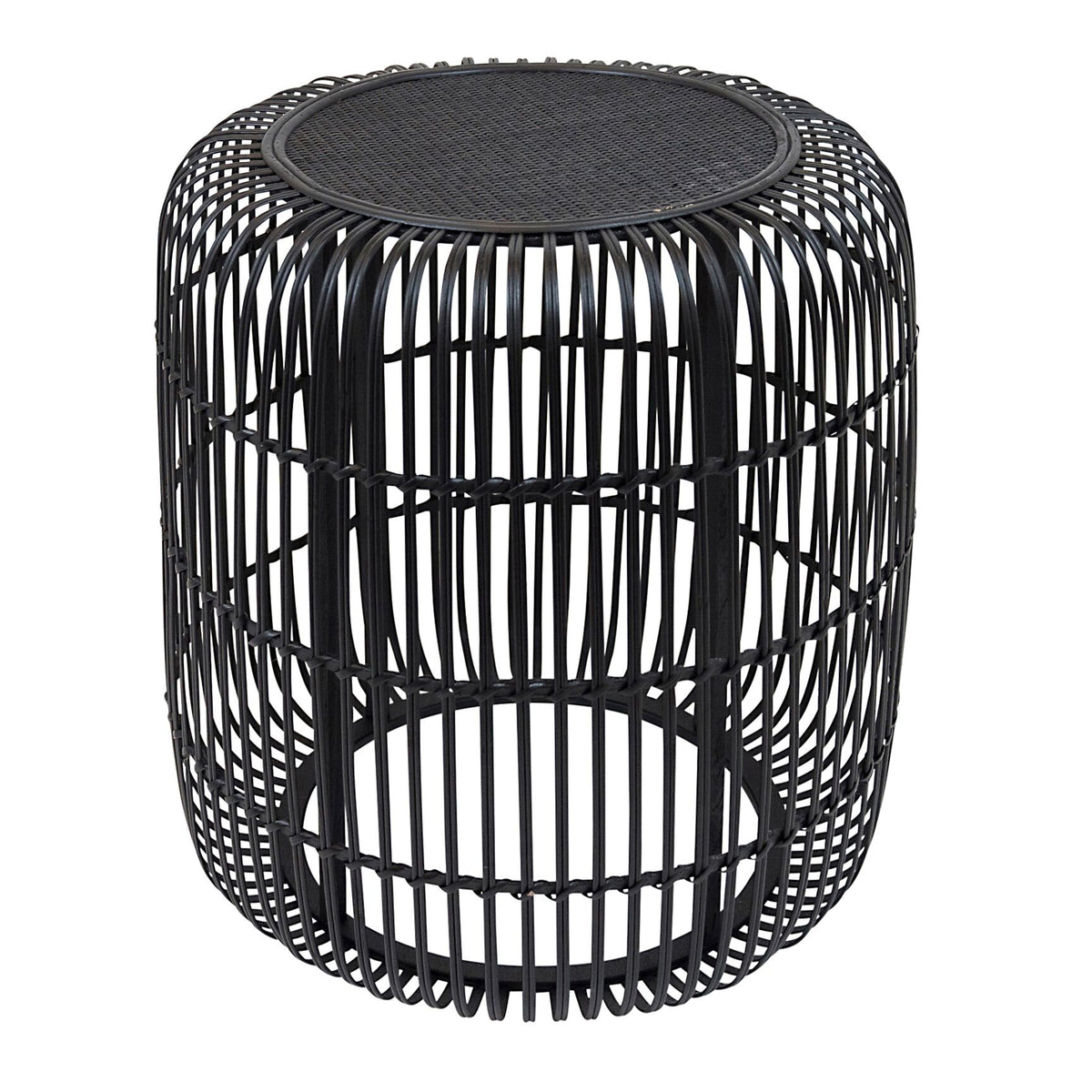 ORVELL RATTAN BAMBOO SIDE TABLE