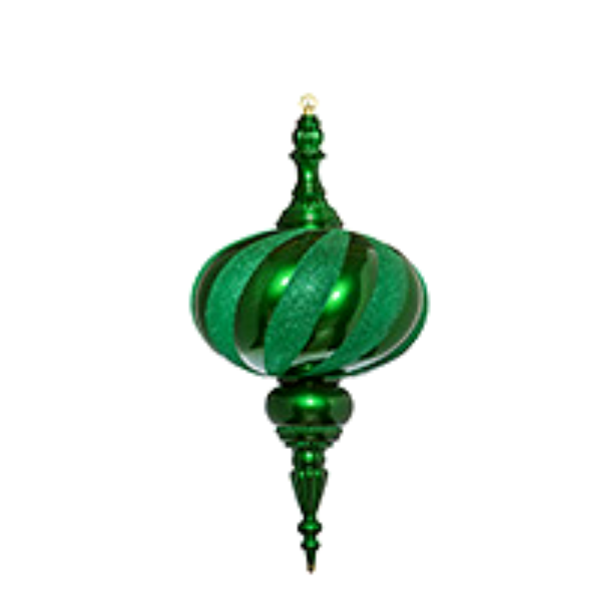 STUNNING GREEN OVERSIZED HANGING BAUBLE FINIAL 58CM (H)