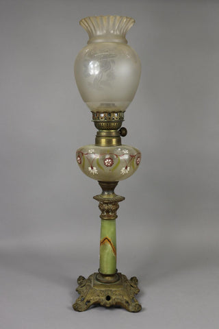 FRENCH ANTIQUE OIL LAMP